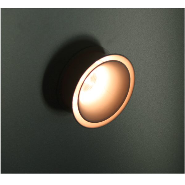RECESSED DOWNLIGHT NOIR GU10 WHITE IP44 PC Φ86Χ53mm SEASIDE CLASS WITH CLEAR DIFFUSER - Image 3