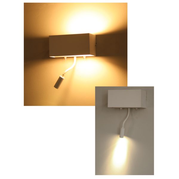 Απλίκα Aria Λευκή 3W LED 3000K 30° & E27 60W A60 - Image 3