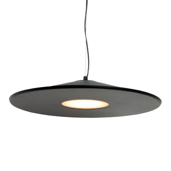 Κρεμαστό Φωτιστικό Ramen Φ400mm Led Triac-Dim 21W 3CCT 2700-3000-4000K Μάυρο(Sandy) 1.5m 5years 230V - Image 2