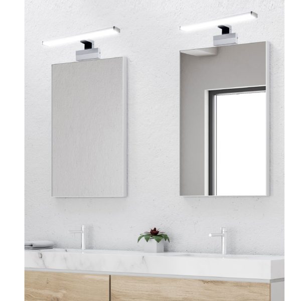 Wall Light Contro Led 8W Chrome 2CCT 3000-4000K IP44 l40w13.2cm 230V Wateproof Terminal & 3 Ways of Installation(Glass & Cabinet+Wall) 30cm Cable - Image 3