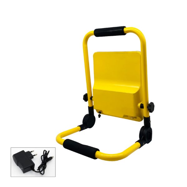 Rechargeable Remote Working Floodlight Led Βand 22W 90° 6500K IP65 4AhBattery With Charger  h34.5d26.5d5.5cm - Image 2