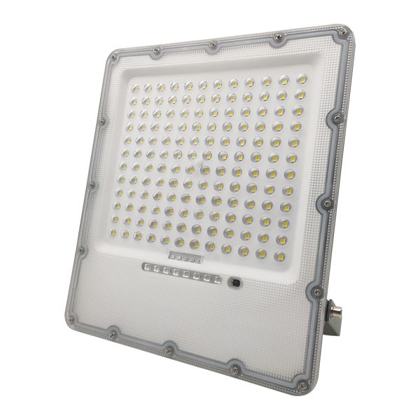Solar Floodlight Dark Grey  Led Band 100W 6000K 5m Cable 22W Panel 20Ah Battery 4200lm h30d26d4.2cm - Image 3
