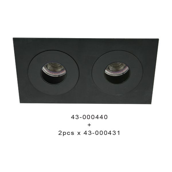 Recessed Downlight Comfort Black Gu10 Max 50W d7.02cm - Image 2