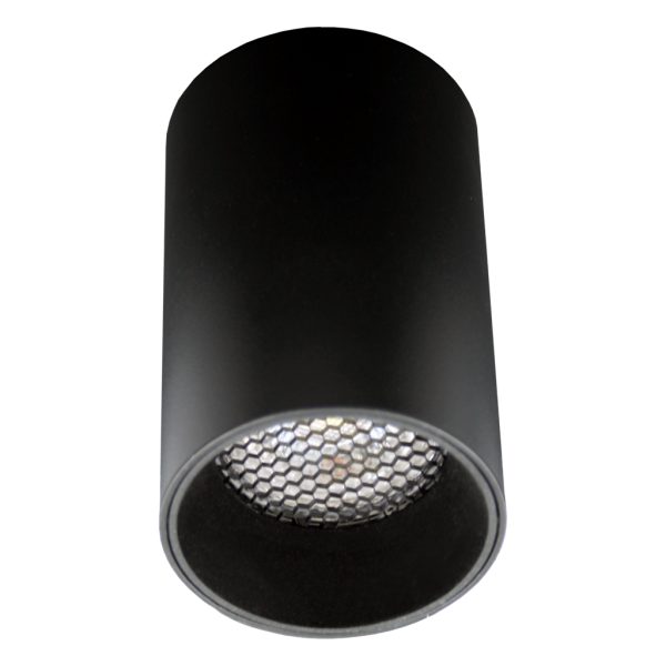 Black plastic Ring (Sandy) for surface mounted downlight Mito Gu10 d5.8h3cm Plastic - Image 2