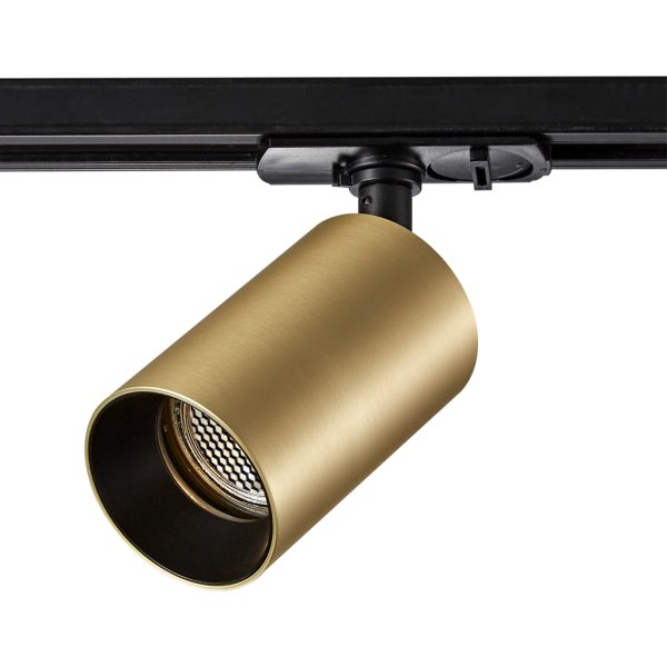 Φωτιστικό Mesh Brushed Brass (Electroplated) Gu10 max7.5W d6h9.8cm Μονοφασικός Προσαρμογέας Μαύρος - Image 2