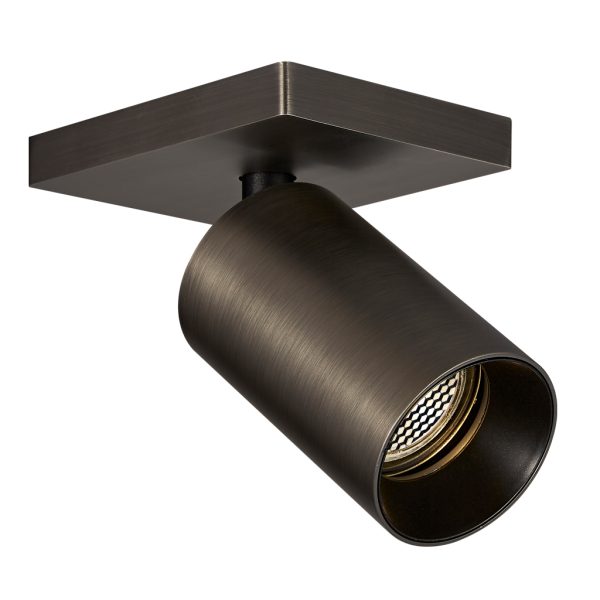 Κινητό Φωτιστικό Οροφής Mesh Gun Metal (Electroplated) Gu10 max7.5W d11w9h12.5cm Με Μαύρο Δακτύλιο - Image 2