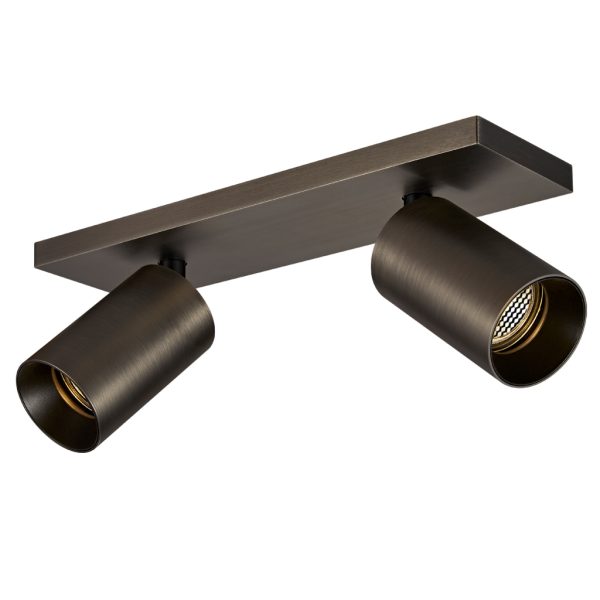 Κινητό Διπλό Φωτιστικό Οροφής Mesh Gun Metal(Electroplated)2xGu10max7.5W d30.5w9h12.5cmΜαύροΔακτύλιο - Image 2