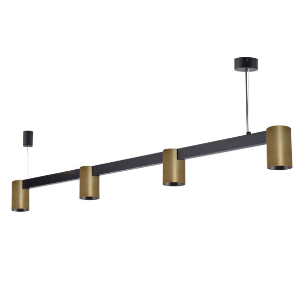 Pendant Fitting Mesh Direct Black(Sandy) 4xGu10 max15W d120h9.5cm 2m cable - Image 2