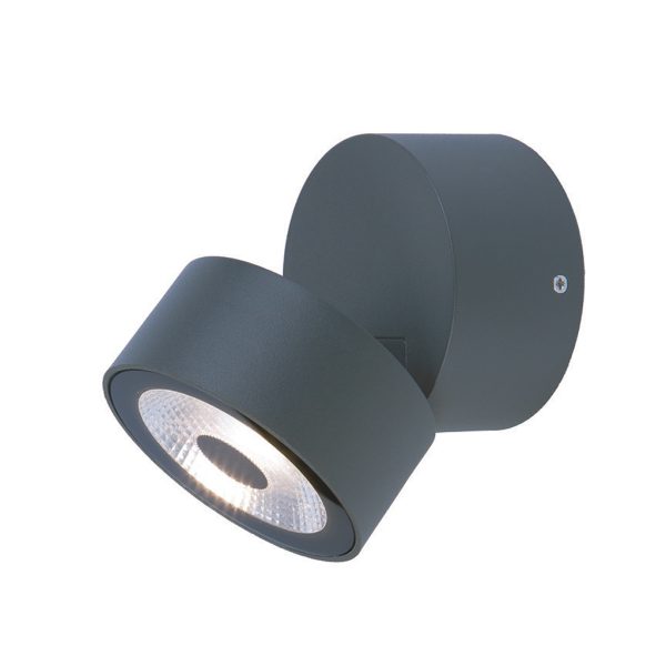 Adjustable Led Fitting Goran Dark Grey (Sandy) 12W IP54 3000K 65° 220-240VAC w9h9cm - Image 3