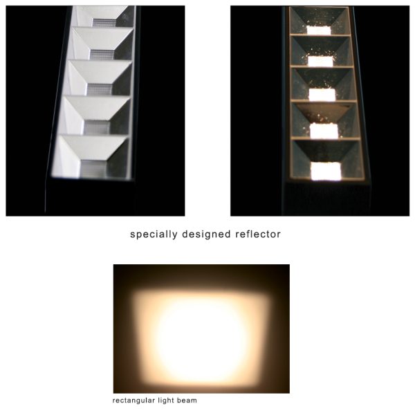 LIGHT FITTING MINI PAZ LED 120.7x3.5x6cm 46W 4000Κ  ΜΑΥΡΟ 4950lm 50⁰ 5ΕΤΗ ΕΓΓΥΗΣΗ PHILLIPS CHIP&TRIDONIC DRIVER - Image 3