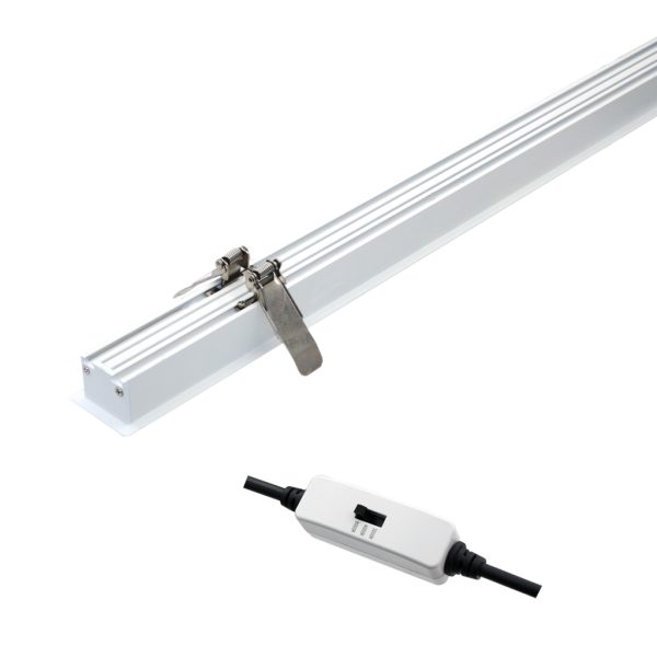 Χωνευτό Φωτιστικό Leon Λευκό 90*5*3cm 24W 3CCT 3000/4000/6500Κ 110°,5έτη,650mA,37V,Χωρίς Τροφοδοτικό - Image 2