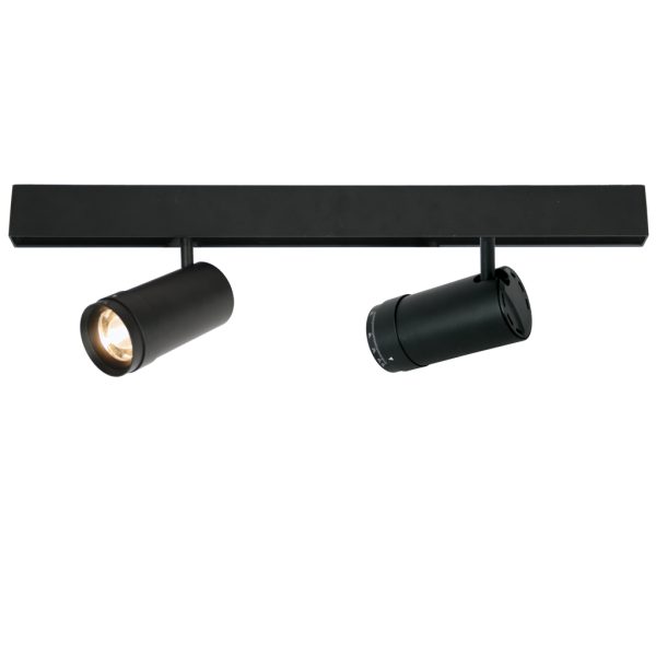 Spot Flexo 12 12W 3000K 10-55° Zoomable CRI>90 Μαύρο 48V d55*h115mm (2 Groups) 5 Έτη Εγγύηση - Image 2