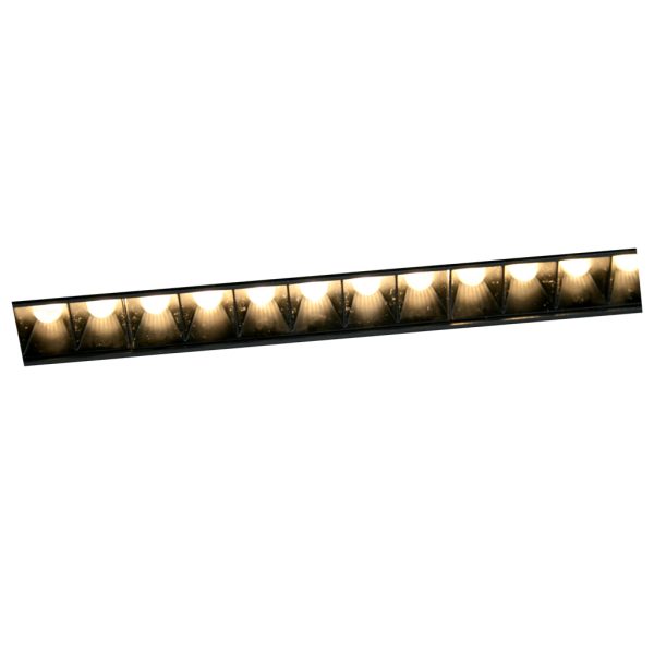 Γραμμικό φωτιστικό Flexa2 Μαύρο 18W 3000K Dali2 24° CRI>90 l32.8d2.2h4.3cm OsramChip,48V,3 έτη - Image 2