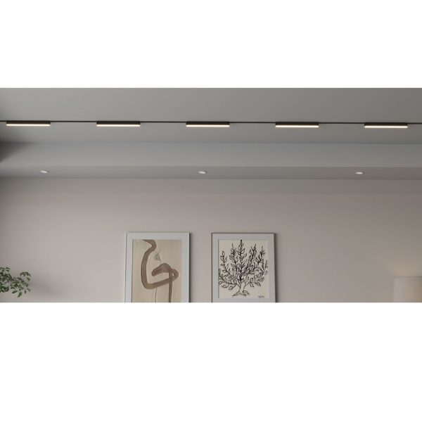 Γραμμικό Φωτιστικό Varrio 1 Μαύρο 16W CCT3 3000-4000-5000K Tuya Wifi 90° CRI>90  l33d2.5h3.15cm,40V - Image 2