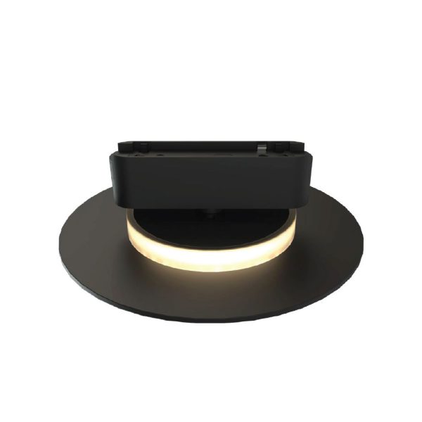 Φωτιστικό Varrio 9  Μαύρο 7W CCT3 3000-4000-5000K Tuya Wifi CRI>90  d18h4.6cm,40Vdc Έμμεσου Φωτισμού - Image 2