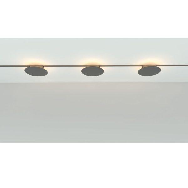 Φωτιστικό Varrio 9  Μαύρο 7W CCT3 3000-4000-5000K Tuya Wifi CRI>90  d18h4.6cm,40Vdc Έμμεσου Φωτισμού - Image 3