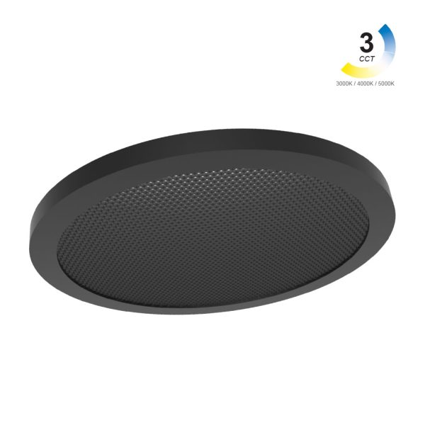 Φωτιστικό Varrio 10  Μαύρο 16W CCT3 3000-4000-5000K 60° Tuya Wifi CRI>90  d20,9h4.6cm,40VdcΜε κυψέλη - Image 2