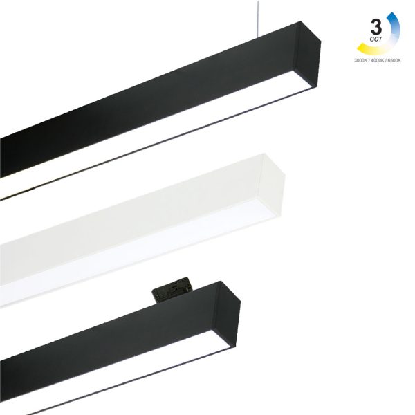 Εξωτερικό Φωτιστικό Leon Λευκό Led 60*5*7.5cm 18W 3CCT Change 3000/4000/6500Κ,110°,5έτη εγγύη, 450mA - Image 2