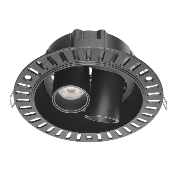 Χωνευτό Φωτιστικό Selbi Μαύρο 2x5W 3CCT 2700-3000-4000K 24° CRI>90 300mA d8.1h6.9cm ΧωρίςΤροφοδοτικό - Image 4