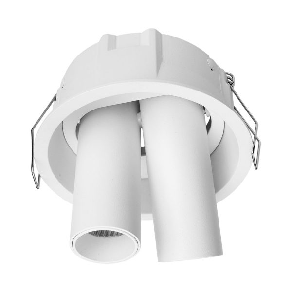 Χωνευτό Φωτιστικό Selbi Λευκό 2x7W 3CCT 2700-3000-4000K 36° CRI>90 400mA d8.1h10cm Χωρίς Τροφοδοτικό - Image 3