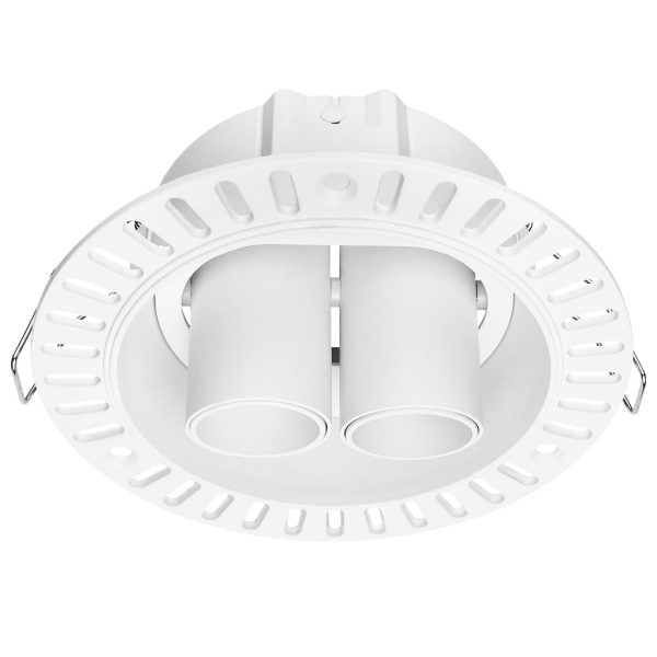 Trimless Frame Selbi White (Sandy) d10.7h4.7cm Cutout 9.5cm With Metal Springs - Image 2