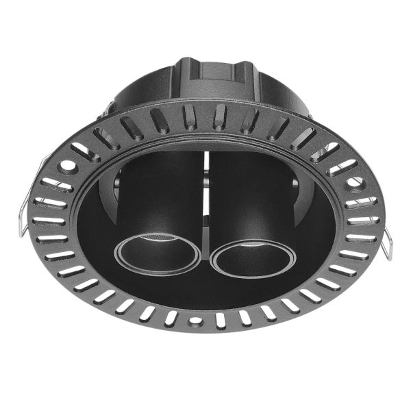Trimless Frame Selbi Black (Sandy) d10.7h4.7cm Cutout 9.5cm With Metal Springs - Image 2