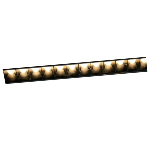 Γραμμικό Φωτιστικό Flexa2 Μαύρο 6W,CCT3 2700-3000-4000Κ,Wifi,24°,CRI>90(2 Groups)l13.4d2.2h4.3cm,48V - Image 2
