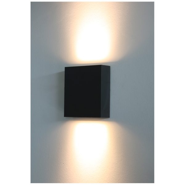 Επίτοιχο Φωτιστικό Fran Ανθρακί  Led 2X3W 30° 3000K IP65 Seaside Class-ABS/PC - Image 2