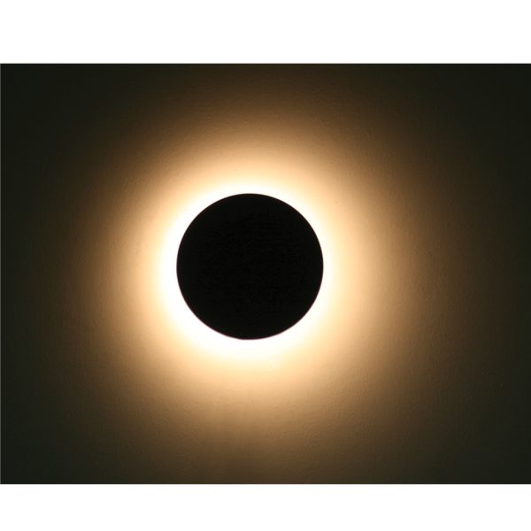 Στρογγυλό Φωτιστικό Moda LED 10W 3000K IP54 Μαύρο 230V d15h5cm - Image 2