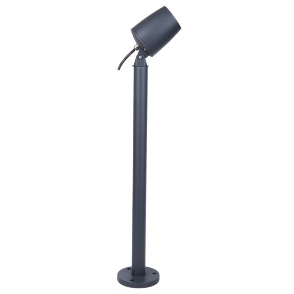 Die Cast Aluminium Pole Dark Grey h65cm d4.4cm with base d13cm - Image 2