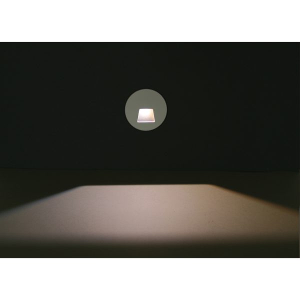 Round Cover For Fitting Mikro Black For Trapezoid Light Beam 52° Without Sensor d9.1cm Aluminum - Image 2