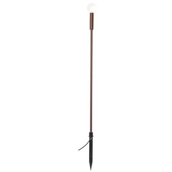 Light Fitting Creed-Ball Led 1.5W 3000K Corten IP65  h70d4.5cm 24VDC With Cable 2m 2*0.3mm2 PVC - Image 2