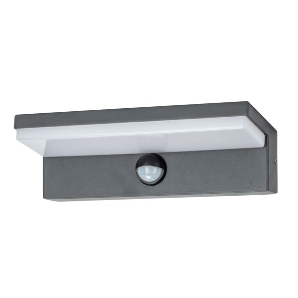 Επίτοιχo Φωτιστικό Primo Sensor Led 9W 2CCT 3000-4000K Ανθρακί IP54 l21d8h6.3cm 230V Class I - Image 2
