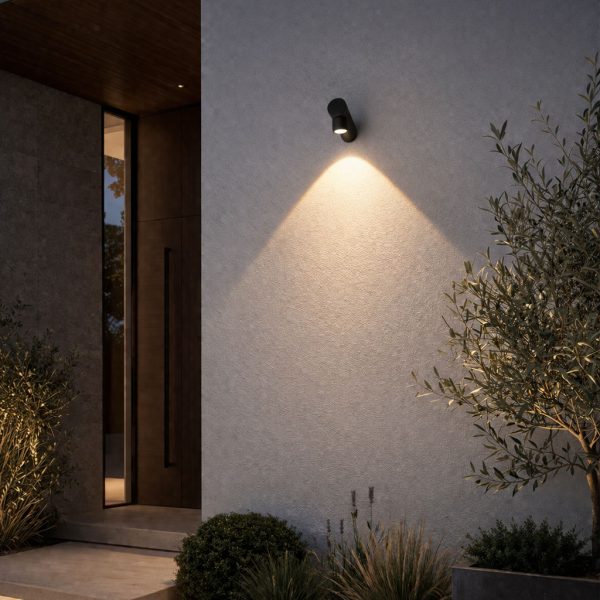 Επίτοιχο Φωτιστικό Look Led 7W Μαύρο 3000K IP54 Alu&PC 230V l12w4.5h6.7cm Φακός Convex 3YrsWarranty - Image 2