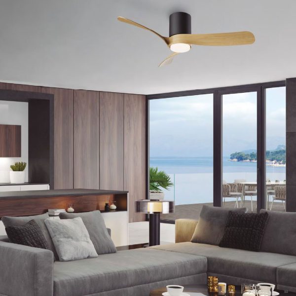 Ceiling Fan Nemo M With Led Lighting 24W (Motor 32W) Wood-Black, 2700-4000-5000K,d122h25cm,230V(9047) - Image 3