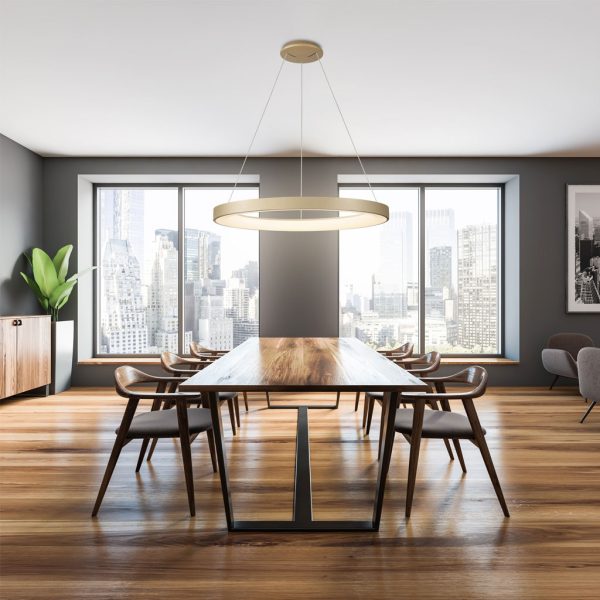 Pendant Light Niseko II,Led,Gold,60W,2700-4000-5000K,d65h6cm,Dim With Remote Control,5 Years Warranty,230V(8573) - Image 2