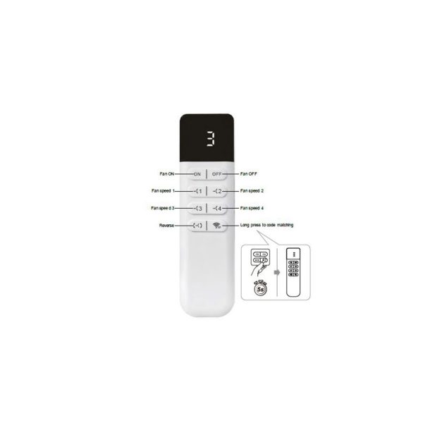 Ανεμιστήρας Οροφής Τριφασικής Ράγας Monkey Fan 12W Μαύρο,d84h38/53cm(8927) - Image 5