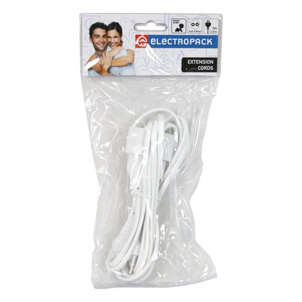 2.5A 250V extenstion cord H05VVF2x0.75mm2 10m with children protection, PVC packing, Electropack - Image 2