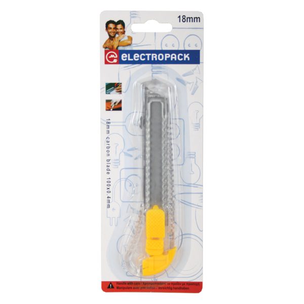 Cutter 18mm Carbon Blade, 100*0.4mm Transparent-Yellow - Image 2
