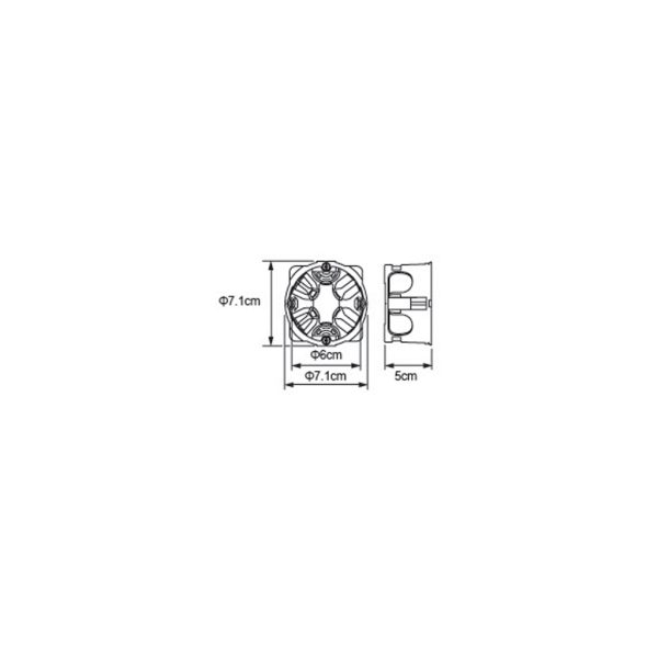 Drywall Box w7.1d5cm Batibox Mosaic - Image 2