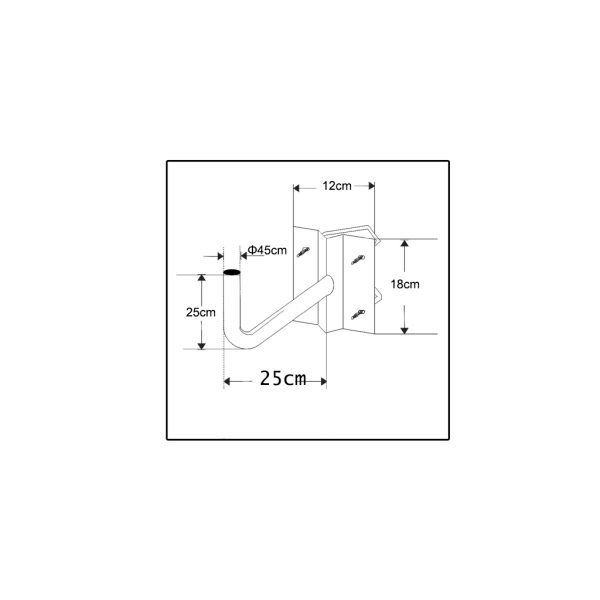 Wall Base for Antenna VTG25 - Image 2