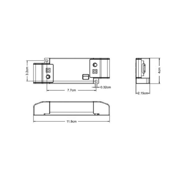 Τροφοδοτικό Dali 2 12W 120-350mA,9-42VDC Eaglerise 5 Έτη Εγγύηση,Dip Switch l11.9w4h2.15cm - Image 2