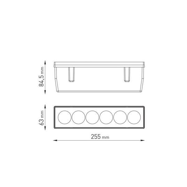 Χωνευτό Φωτιστικό Εδάφους Hydrofloor Linear Led Black 10W 45° 3000K 230V IP67 - Image 3