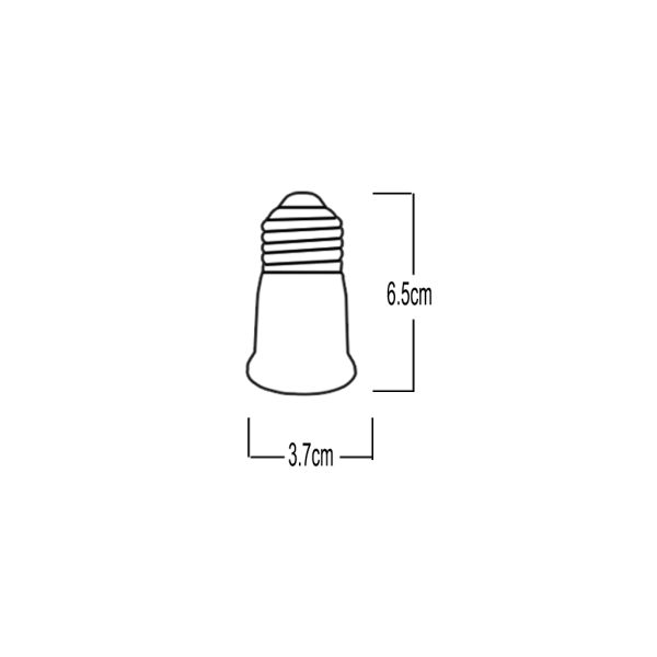 Ε27 ΤΟ Ε27 LAMPHOLDER ADAPTOR - Image 2