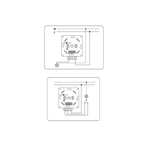 Χωνευτό Dimmer Led 3-300W/VA 220-240V 50Hz Χωρίς Πλακίδιο - Image 2