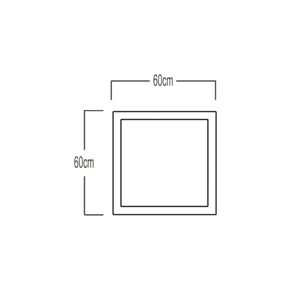 Slim Led Panel 40W 60x60x9cm 6000K 230V Sidelight With Lifud Driver - Image 2