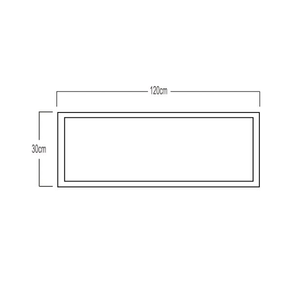 Slim Led Panel Band 40W 120X30x9cm 3000/4000/6500K 3CCT 175-265V 120° Sidelight - Image 3