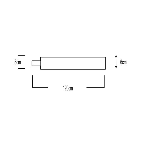 LED TRIPROOF FITTING 60W 4000K 120CM IP65 SINGLE CABLE GLAND - Image 3