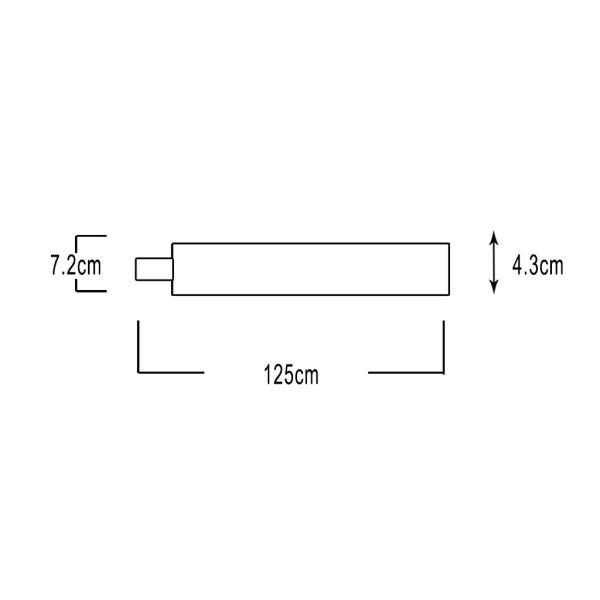 Φωτιστικό Led Triproof Λευκό 50W 4000K l125h4.3w7.2cm IP65 Μονός Στυπιοθλίπτης IK08,Inox Clips,230V - Image 5