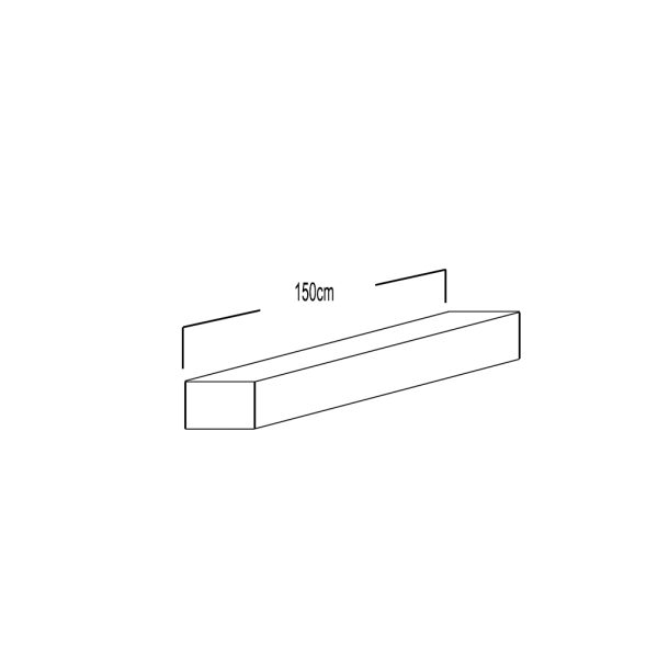 Σκαφάκι 1x150cm Τ8 (1 άκρου με starter)@ - Image 2